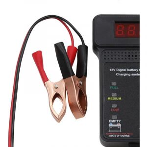 Analyseur de testeur de voiture, testeur d'alternateur de batterie de voiture universel 12 V, analyseur de testeur de charge de batterie automatique,