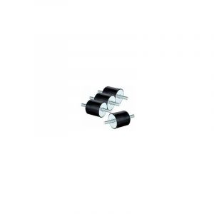 Silent Bloc M8, 4pcs Plot Anti Vibration Silenbloc Caoutchouc, Double Extrémités Vis Absorbeur Anti Vibration pour Bateau Voiture Amortisseur