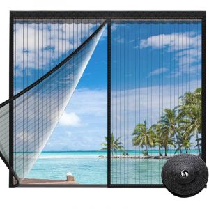 LaBlanc - Moustiquaire Fen&ecirc;tre Magn&eacute;tique, Moustiquaire Aimant&eacute;e Fenetre, Sans Per&ccedil;age, Moustiquaire Avec Protection Anti-Moustiques, pour Fen&ecirc;tre