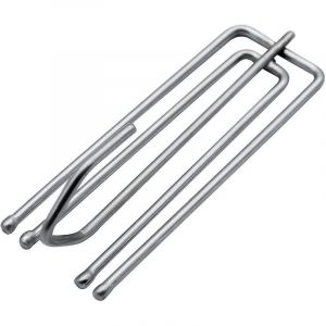 Lot de 25 crochets de rideaux en acier inoxydable, roulettes, glissi&egrave;res et pinces pour rideaux, adapt&eacute;s aux rideaux lourds et aux rideaux de porte,