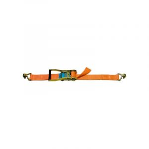 Sangle D'Arrimage 50 Mm Tmu 2500 Kg Orange 2 Crochets Doubles Lg. 12 M Levac - 4570a12