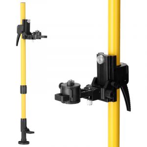 Vtizikl Barre de support de nivellement de ligne r&eacute;glable,support t&eacute;lescopique,support extensible de levage de filetage 1/4'',hauteur maximale de 4,2