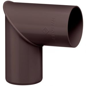 INEFA Coude de tuyau de pluie 87 degr&eacute;s pour tuyau de descente, raccord en PVC Accessoires de goutti&egrave;re, montage simple, Made in Germany - 50mm, 10