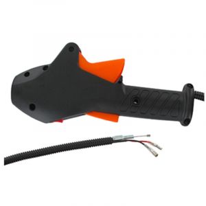 Poign&eacute;e Et C&acirc;ble D'accel&eacute;rateur Pour D&eacute;broussailleuses Scheppach Mod&egrave;les Bcg2600, Mfh3000-4p, Mfh3300-4p, Mfh5200-4p, Mfw30-4p,