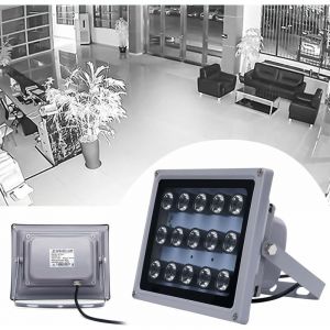 Illuminateur infrarouge 15 led Angle de 45 &deg; pour vision nocturne &Eacute;tanche 100 m Projecteur infrarouge led pour cam&eacute;ra de vid&eacute;osurveillance