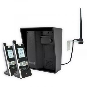 Interphone 600m autonome sans-fil - UltraCOM2 solo visi&egrave;re noire + 2 combin&eacute;s + antenne : contourner obstacle / pilier
