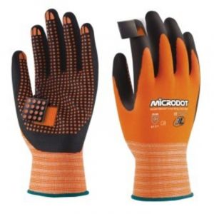 Gant en nitrile &agrave; micropoints, taille moyenne 8 3L