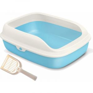 Liti&egrave;re en plastique pour chats et animaux domestiques avec pelle 3 tailles et couleurs au choix