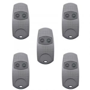 Lot de 5 cl&eacute;s de porte de voiture TOP432EE - 2 boutons - T&eacute;l&eacute;commande universelle compatible avec CAME TOP-432EE、TOP-432EV、TOP-432NA、TOP-432SA