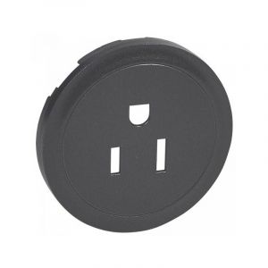 Legrand 067967 Enjoliveur prise 2P+T C&eacute;liane Graphite US