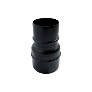 MBM - Reduction d. 100 male - 80 male, emaille peint 600 degres poele a granules tuyau noir ce Made in Italy