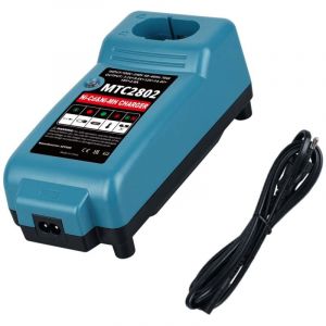 Pdstation - Chargeur de batterie Ni-MH Ni-Cd pour Makita, DC1804T, compatible avec Makita 7.2 v, 9.6 v, 14.4 v, 18 v, PA12, PA14, PA18, 6010D, 6261D