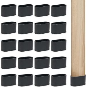 20 Protection Pied Embout de Chaise en Poly&eacute;thyl&egrave;ne (PE) , Embout Boucho Tampon Escabeau Pied de Chaise, Protege Protection Meuble pour Meubles Pied