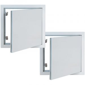 Trappe de Visite hq Semin 400 x 400 mm - Laquée Blanche - Isolante et Etanche (lot de 2)