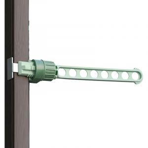 Séchoir À Linge, Support De Séchage pour Cadre De Fenêtre, 8 Trous, Cintre Encliquetable, Bâtons Réglables pour Chambre À Laver, Intérieur Extérieur