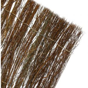 Suinga - Brise vue en Brande de Bruy&egrave;re, Maille de bruy&egrave;re 1,5 x 5 m, dissimulation &agrave; 65% cl&ocirc;ture pour terrasses et jardins