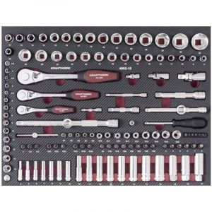 Kraftwerk - Jeu de douilles eva avec Ergokraft, 125 pi&egrave;ces