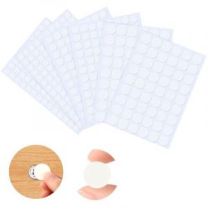 Largeight - 580 Pi&egrave;ces Cache Vis Blanc, 12mm/15mm/21mm pvc Cache Trou Meuble Cache Vis Adhesif Cache Trou Mur Autocollants pour Trous de Vis pour