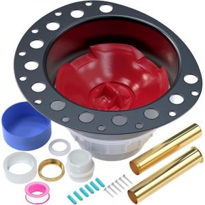 Kit de montage brut pour bonde de baignoire autoportante en PVC, avec tuyaux d'&eacute;chappement en laiton, interface de 5,1 cm &agrave; 3,8 cm, pour baignoire