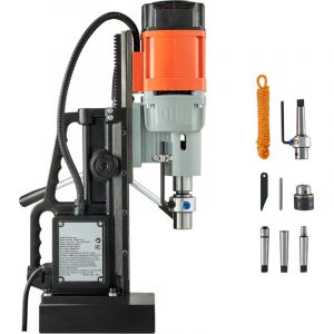 Mophorn Perceuse magn&eacute;tique 1500 W, perceuse &agrave; colonne portable, force d'adh&eacute;rence 13000 N, vitesse r&eacute;glable 0-600 tr/min, capacit&eacute; de per&ccedil;age