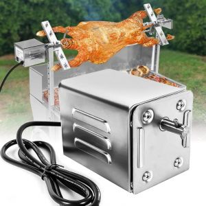 Tourne Broche Barbecue 15w 70kg Moteur Tourne Broche Sp-S40 2.7 RPM Moteur &eacute;Lectrique pour Barbecue, Poulet, Porc, Ch&egrave;Vre Grill&eacute;E &agrave; L'Ext&eacute;Rieur