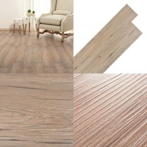 Vidaxl - Planches de plancher pvc autoadhésif 5,21 m² 2 mm marron chêne - Parquet Pvc - Planchers Autocollants - Carrelage Imitation Bois
