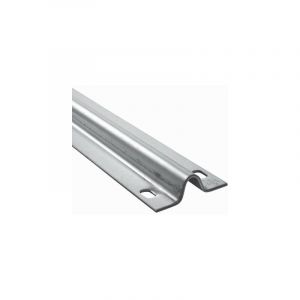 Deco Fer Forge - Rail pour portail coulissant à visser au sol - Gorge Ronde de 20mm - Longueur de 3000mm, largeur de 75mm et épaisseur de 4mm - En