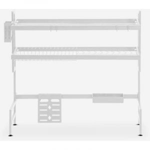 &Eacute;gouttoir &agrave; vaisselle &eacute;vier de cuisine gain de place 95x27x79 Teket - Blanc