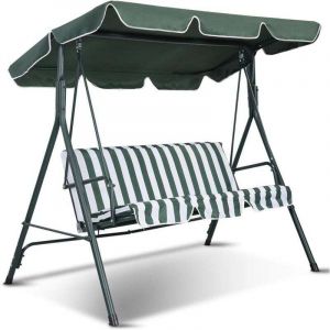 (191x132 cm Vert)Toit de Rechange pour Balancelle de Jardin Anti-UV, Toit Balancelle en Tissu Oxford imperm&eacute;able 600D Imperm&eacute;able avec Largeur de