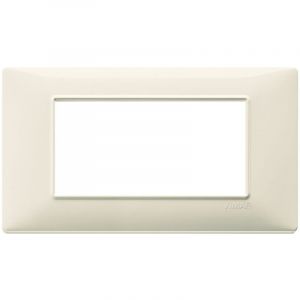 Plana plate 4 modules technopolymÈre couleur beige 14654.03 - Vimar