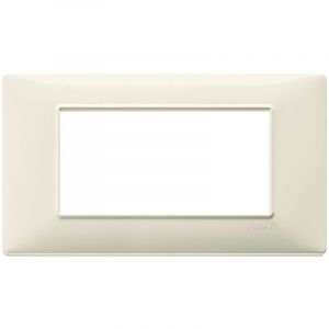 Vimar - Plana plaque 4 modules couleur beige 14654.03