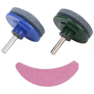 Gistuch - 3 pièces/Ensemble Aiguiseur de Lame de Tondeuse à Gazon, Tondeuse à Gazon Universelle Tondeuse à Gazon Kit d'affûtage de Lame de Meulage