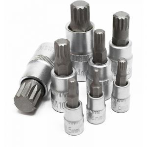 Jeu de douilles XZN Denture multiple 8 Pièces M4 - M16