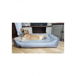 Lit pour chien XXL en cuir artificiel - coussin pour chien canapé pour chien lit pour chat panier pour chien - imperméable - 120x90