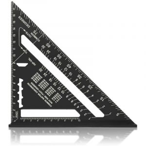 Metric system MULTI FONCTIONS 180 mm Metal Aluminium Regle &Eacute;querre Trusquin Guide Raporteur Angle 45 90 Degres/Outils de menuisier/Outil de tra&ccedil;age