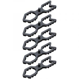 5x Ecarteur pièce d'écartement 88 x 25 x 20 mm pour fixation visible de lames de terrasse Entretoise Aspect uniforme Ventilation Protection