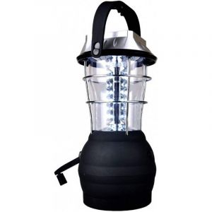 Lanterne Solaire 5 Modes &agrave; manivelle Dynamo 36 LED Rechargeable