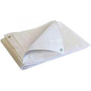 Bâche de Protection 4x6 m TR170MU - Bâche Armée Transparente - Haute Qualité - Imperméable - Résistance Anti-UV - Tecplast