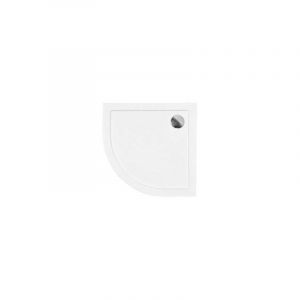 Receveur de douche baron 1/4 rond acrylique blanc 90x90x5.5 cm