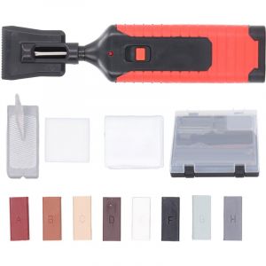 Stylo Chauffant électrique pour Réparation de Carrelage, Kit de Réparation de Carrelage en Porcelaine, Matériau ABS, Bloc de Cire 8 Couleurs pour la