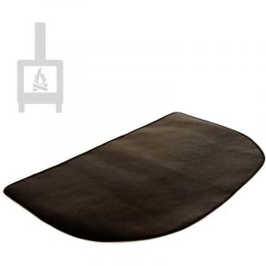 tapis ignifuge devant chemin&eacute;e, tapis de chemin&eacute;e ignifuge, tapis ignifuge semi-circulaire, tapis ignifuge pour chemin&eacute;e, barbecue (102x50cm)