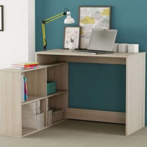 Terre De Nuit - Bureau d'angle imitation chêne shannon - BU173