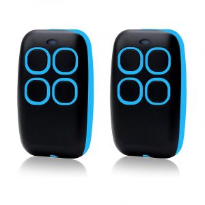 Télécommande universelle 2 pièces 4 en 1 pour portails et garages – Télécommande multi-fréquence Rolling Code 280 à 868 MHz, programmateur