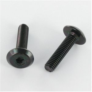 Vis métaux tête plate Clé de 4 HC4 M6X75 Acier zingué noir-1 piece