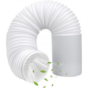 Aiperq Tuyau Climatiseur Mobile 150cm, Tuyau D'&eacute;vacuation D'air En Pvc Flexible Tube De Ventilation Universel Tuyau Kit, Diam&egrave;tre de 150 mm