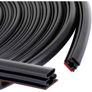 Joint Porte, Joint Caoutchouc Fenetre Isolation Froid et Phonique, Joint de Porte D'Entrée Autocollant, Boudin Cadre Porte Voiture,Joint de Porte