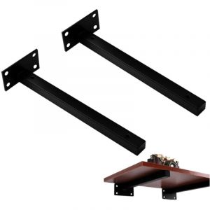 Equerre Etagere Murale, 2 Equerre Etagere Murale en Métal Support Etagere Invisible, Equerre Charge Lourde,Support étagère Mural,30 cm
