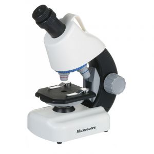 Lifcausal Microscope pour Enfants Kit de Microscope Miniature de Bureau Débutant avec Grossissement 40X à 1200X, Alimenté par Piles avec Éclairage