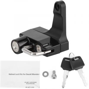 Eosnow Serrure antivol en m&eacute;tal pour casque de moto, avec 2 cl&eacute;s, adapt&eacute;e &agrave; Ducati Monster 696/796/1100
