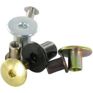 Vis Express - Combifix Ecrou relieur Tête plate Diamètre de tête: 15 Diamètre du corps 9 Longueur sous tête 15 M6 Clé de 4 HC4-1 pièce